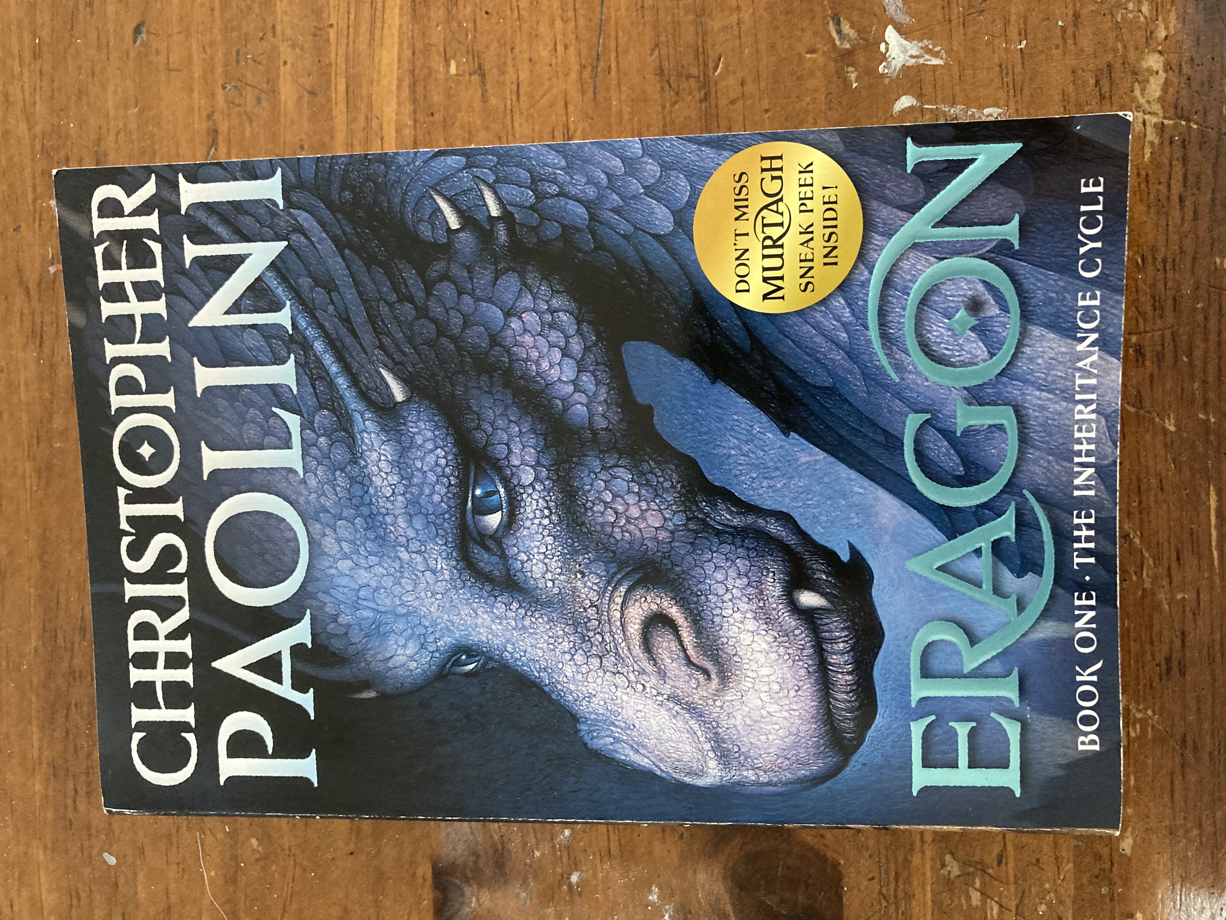 this is a picture of a book called Eragon
