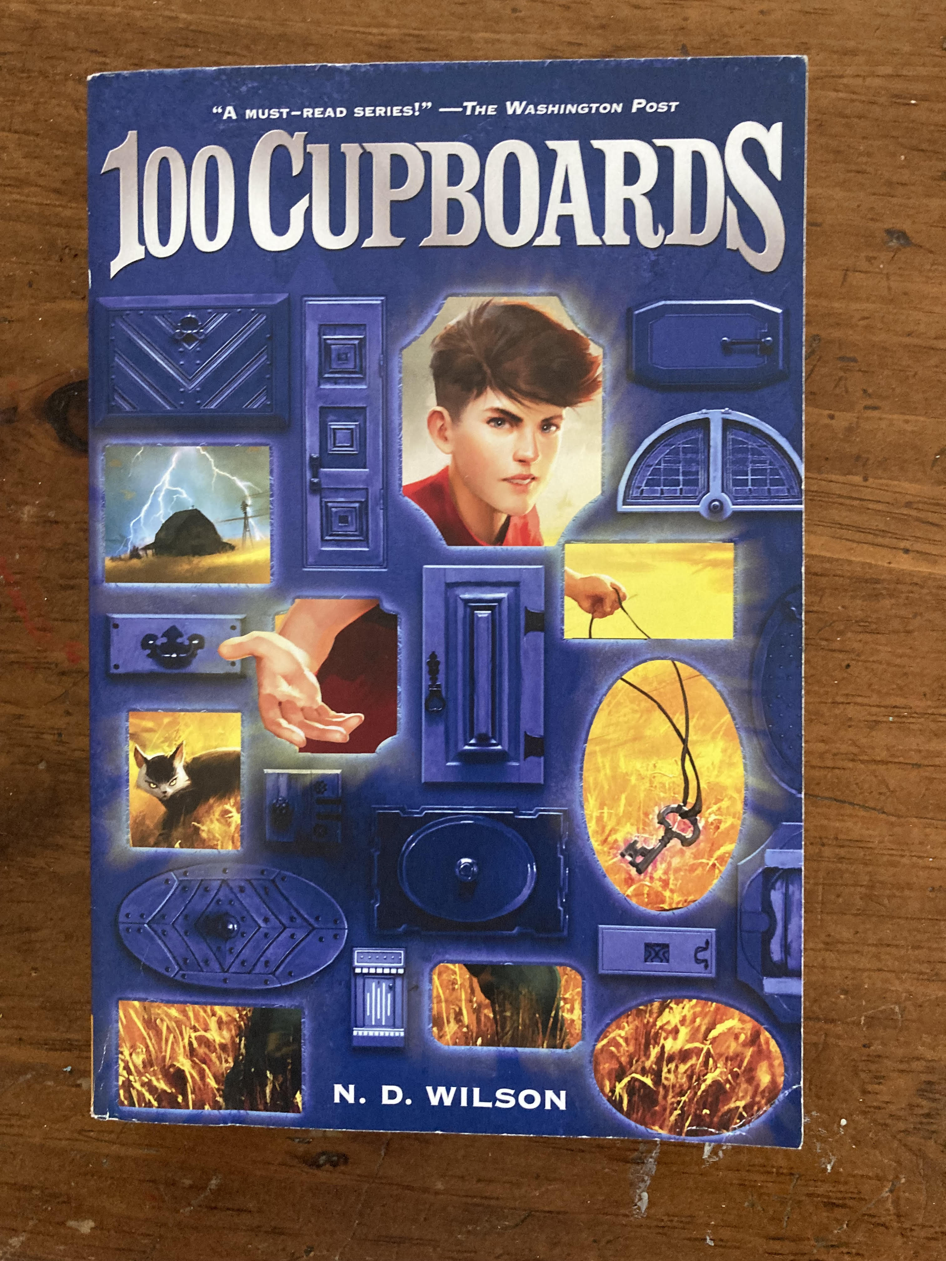 this is a picture of a book called One Hunderd Cupboards